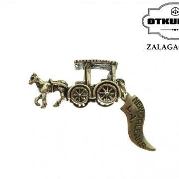 SREBRNI PRIVJESAK "KOČIJA" / R1, RATE !!