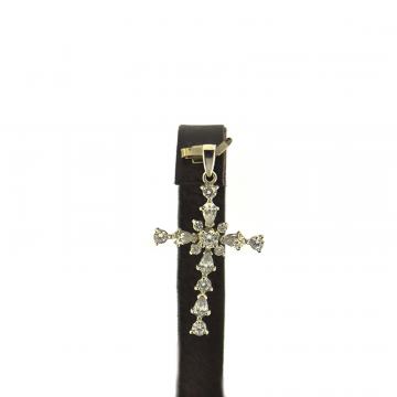 SREBRNI PRIVJESAK KRIŽ SA CIRKONIMA 3,01g .925, R1, RATE, POVOLJNO!