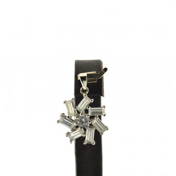 SREBRNI PRIVJESAK SUNCE SA CIRKONIMA 2,85g .925, R1, RATE, POVOLJNO!