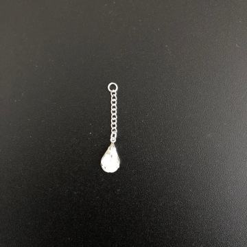 SREBRNI PRIVJESAK SUZA SA CIRKONOM 0,80g .925, R1, RATE, POVOLJNO!