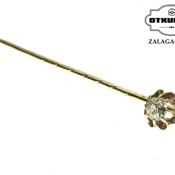 ZLATNA IGLA ZA S DIJAMANTOM 1,45G 14K / R1, RATE !!