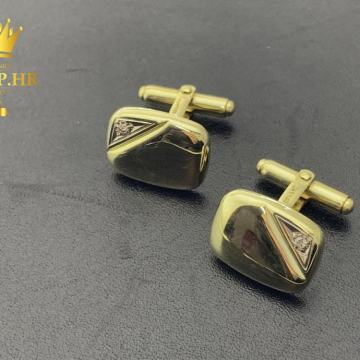 ZLATNE MANŽETE S DIJAMANTIMA 6,38g 14K / R1, RATE !!