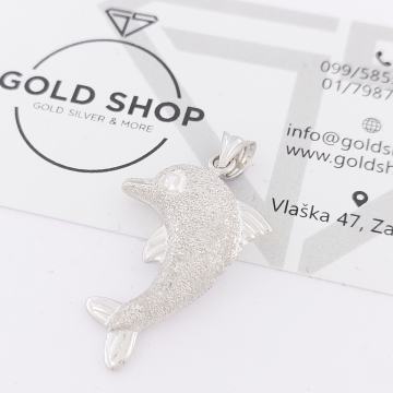 ZLATNI PRIVJESAK DELFIN 14K (585) 3,58 grama NOVO • GOLD SHOP •