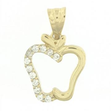 ZLATNI PRIVJESAK JABUKA 14K (585) 0,91 grama NOVO • GOLD SHOP •