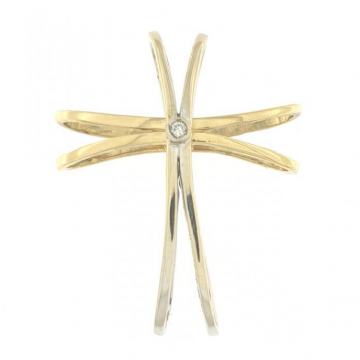 ZLATNI PRIVJESAK KRIŽIĆ UNIKAT 14K (585) 2,20 grama NOVO • GOLD SHOP •