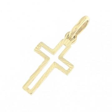 ZLATNI PRIVJESAK MALI KRIŽIĆ 14K (585) 0,58 grama NOVO • GOLD SHOP •