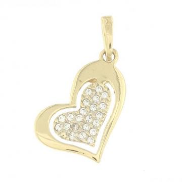 ZLATNI PRIVJESAK SRCE 14K (585) 1,71 grama NOVO • GOLD SHOP •