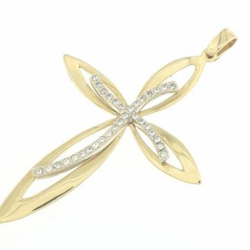 ZLATNI PRIVJESAK UNIKATNI KRIŽ 14K (585) 3,73 grama NOVO • GOLD SHOP •