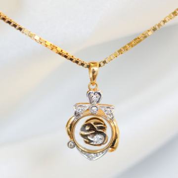 ZLATNI PRIVJESAK ZEČIĆ 18K (750) 1,35 grama NOVO • GOLD SHOP •