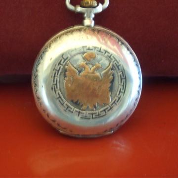 DŽEPNI SAT SREBRO ZLATO 1890 GODINA za AUSTRO-UGARSKI CARSKI DVOR