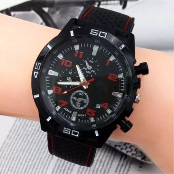 Sat moderan dizajn- crveni brojevi - koza