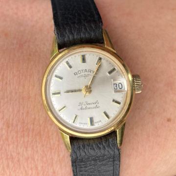 Vintage ženski sat Rotary 21 Jewels Automatic (50e, Swiss) + knjiga