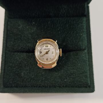 Zlatni 14k sat prsten Longines