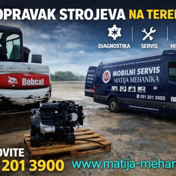 Usluga servisa i popravka građevinskih strojeva na terenu