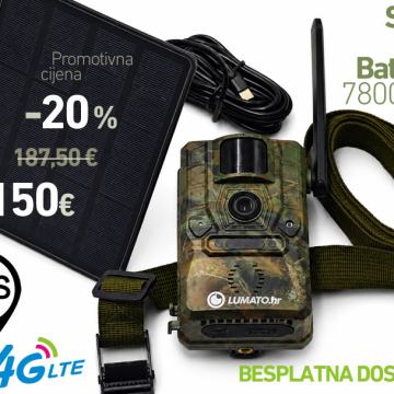 Lovačka kamera 4G solarna GPS | preko aplikacije | Podržava sve mreže!