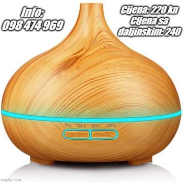 Difuzer, difuzor, ultrazvučni, ovlaživač zraka, NOV, dostava cijela HR