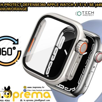 APPLE WATCH 4 5 6 SE 44 MM MASKICA ZASTITA KALJENO STAKLO MASKA 360