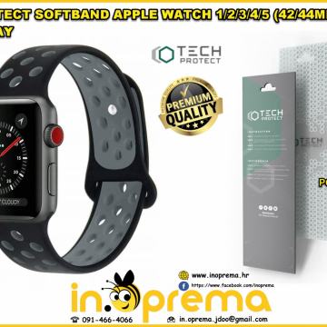 APPLE WATCH NARUKVICA REMEN SPORTSKA CRNO SIVA PAMETNI SAT APPLE