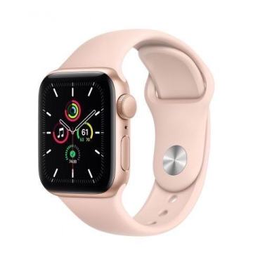 APPLE Watch SE GPS, 40mm, Gold Aluminium Case with Pink Sa