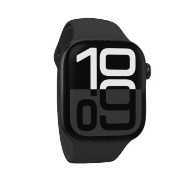 Apple Watch Series 10 46mm Jet Black case + Black Sport band (M/L)