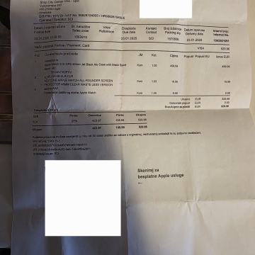 Apple Watch Series 10 –baterija 100%  crni, 46 mm