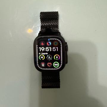 Apple Watch ultra 2 black milanese loop