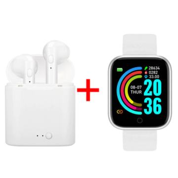 BIJELI PAMETNI SAT D20 PRO SMART WATCH Y68 BLUETOOTH SA BEŽIČNIM SLUŠA