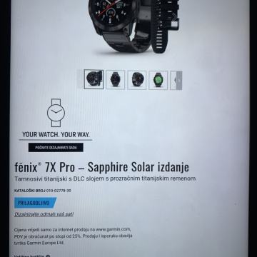 fēnix® 7X Pro – Sapphire Solar