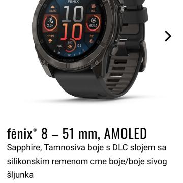 Fenix 8 51mm Amoled Sapphire Titanium