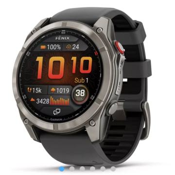 Fenix 8 Pro LTE, 51 mm, AMOLED Sapphire, Titanium, Graphite/Black