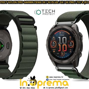 GARMIN FENIX 5X 5X PLUS 6X 6X PRO 7X 8 51 MM NARUKVICA REMEN ZELENA