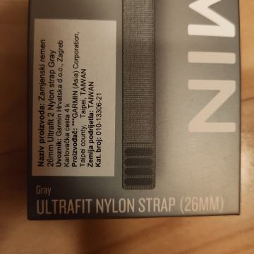 GARMIN NYLON FIT 2 REMEN 26mm