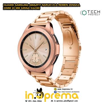 HUAWEI SAMSUNG AMAZFIT NARUKVICA REMEN ZENSKA 20MM 20 MM SIRINA XIAOMI