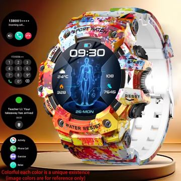 Novi izdržljivi pametni sat za muškarce, bežični pozivi, sport