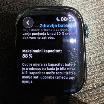 prodajem Apple watch 9 midnight black 45 mm 110 eura