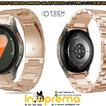 SAMSUNG GALAXY WATCH 4 5 5 PRO 6 7 FE NARUKVICA REMEN METALNA STAINLES