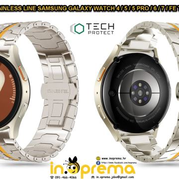 SAMSUNG GALAXY WATCH 4 5 5 PRO 6 7 FE NARUKVICA REMEN METALNA STAINLES