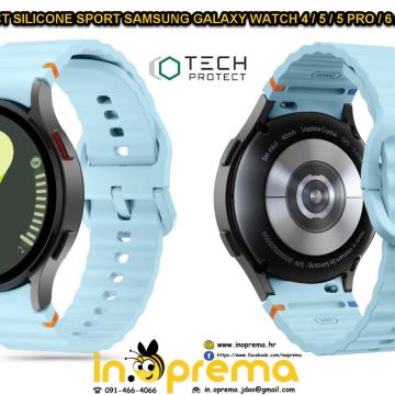 SAMSUNG GALAXY WATCH 4 5 5 PRO 6 7 FE NARUKVICA REMEN SILIKONSKA SPORT