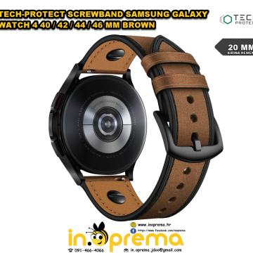 SAMSUNG GALAXY WATCH 4 NARUKVICA REMEN 40 42 44 46 MM KOZNA SMEDA
