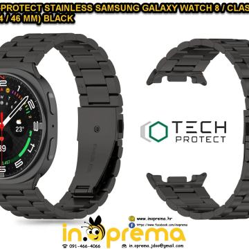 SAMSUNG GALAXY WATCH 8 CLASSIC 40 44 46 NARUKVICA REMEN METALNA CRNA