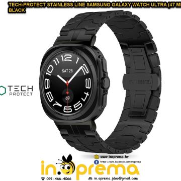 SAMSUNG GALAXY WATCH ULTRA 47 MM NARUKVICA REMEN METALNA CRNA 47MM