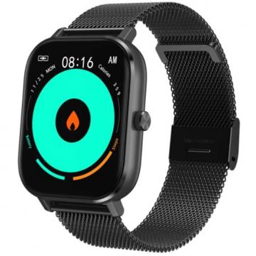 Smartwatch Fitness Tracker pametni sat “Athletic” Black Milanese