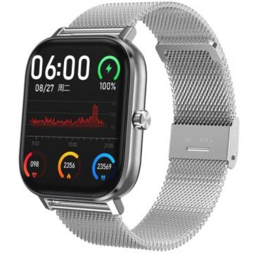 Smartwatch Fitness Tracker pametni sat “Athletic” Silver Steel