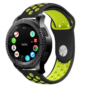 TECH-PROTECT softband narukvica SAMSUNG GALAXY WATCH 42mm crna/lime