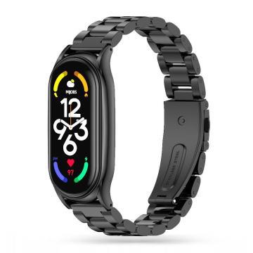 TECH-PROTECT STAINLESS narukvica za XIAOMI MI SMART BAND 7 (crna)