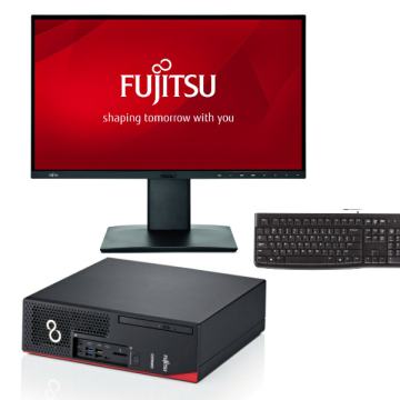 FUJITSU D738 SFF I5-8500T/8GB/256GB+Fujitsu B27-8 TS, 27"