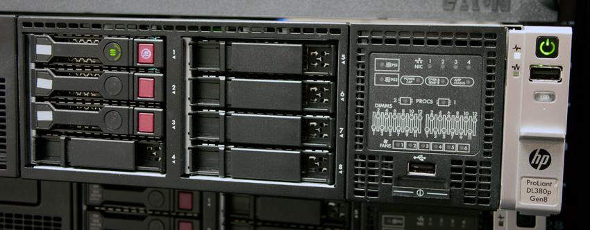 HP PROLIANT DL 380P G8/2 X E5-2690 /384GB DDR/ 6.4TB SSD SAS /R1 RACUN