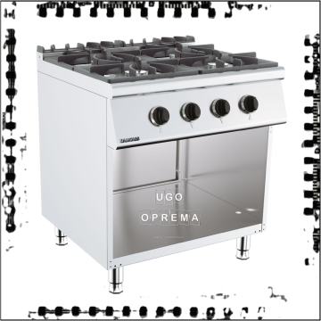 Štednjak plin 4 plamenika 80x73x85cm