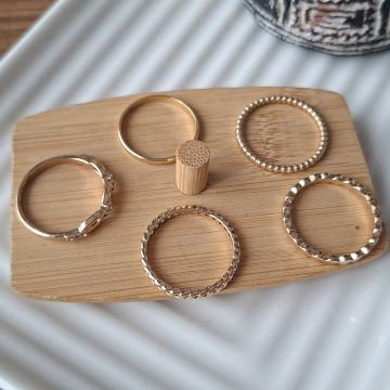 5 kom ZLATNIH PRSTENA - NOVO