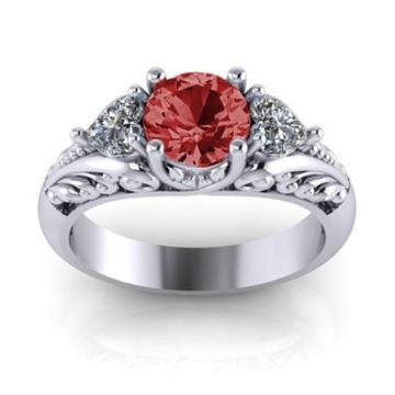 925 SREBRNI PRSTEN Rubin